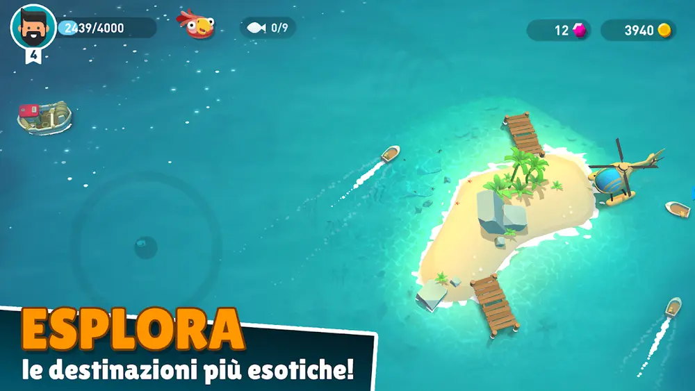 Schermata orizzontale di Creatures of the Deep presa dalla pagina Google Play
